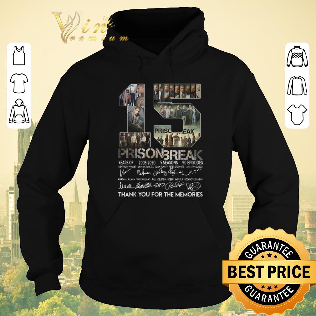 Funny 15 years of Prison Break thank you for the memories all signature shirt sweater Funny 15 years of Prison Break thank you for the memories all signature shirt sweater 4 - Funny 15 years of Prison Break thank you for the memories all signature shirt sweater