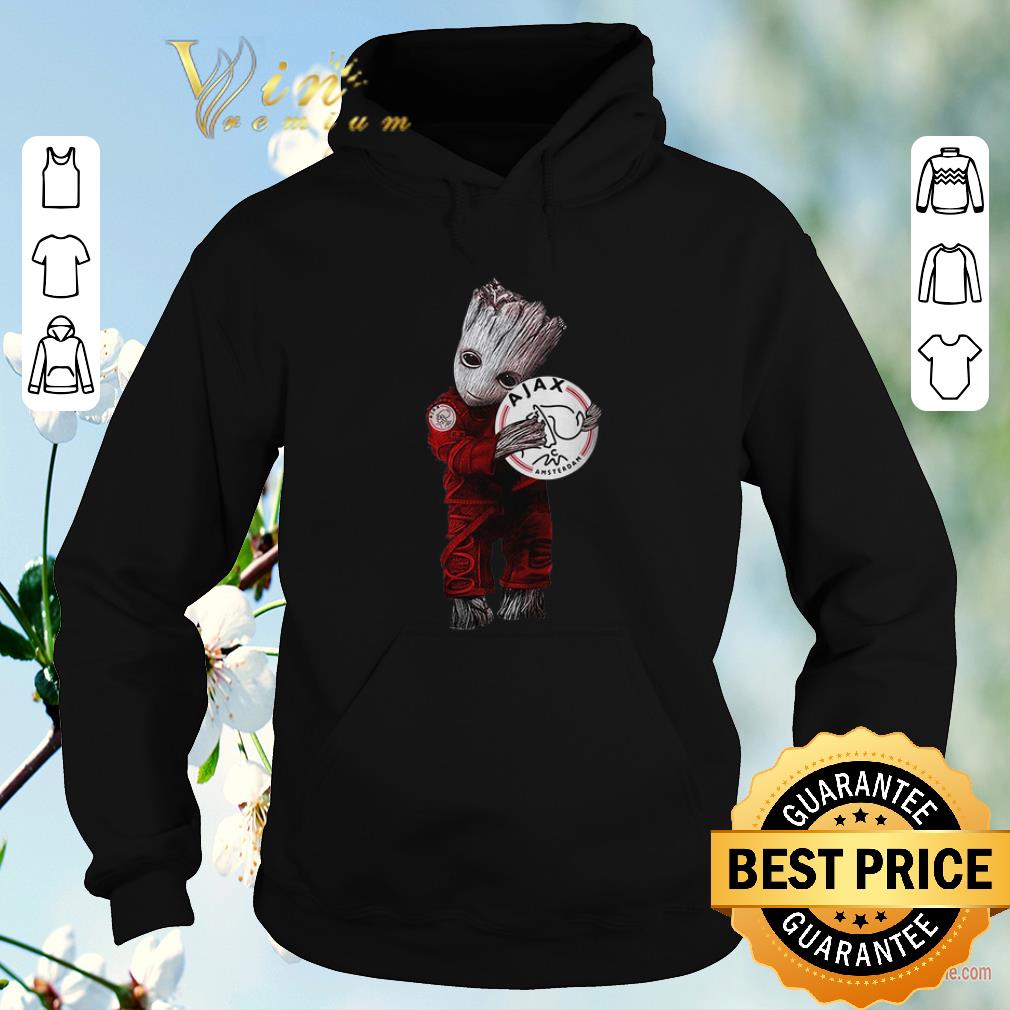 Funny Baby Groot hug Ajax Amsterdam shirt sweater 4 - Funny Baby Groot hug Ajax Amsterdam shirt sweater