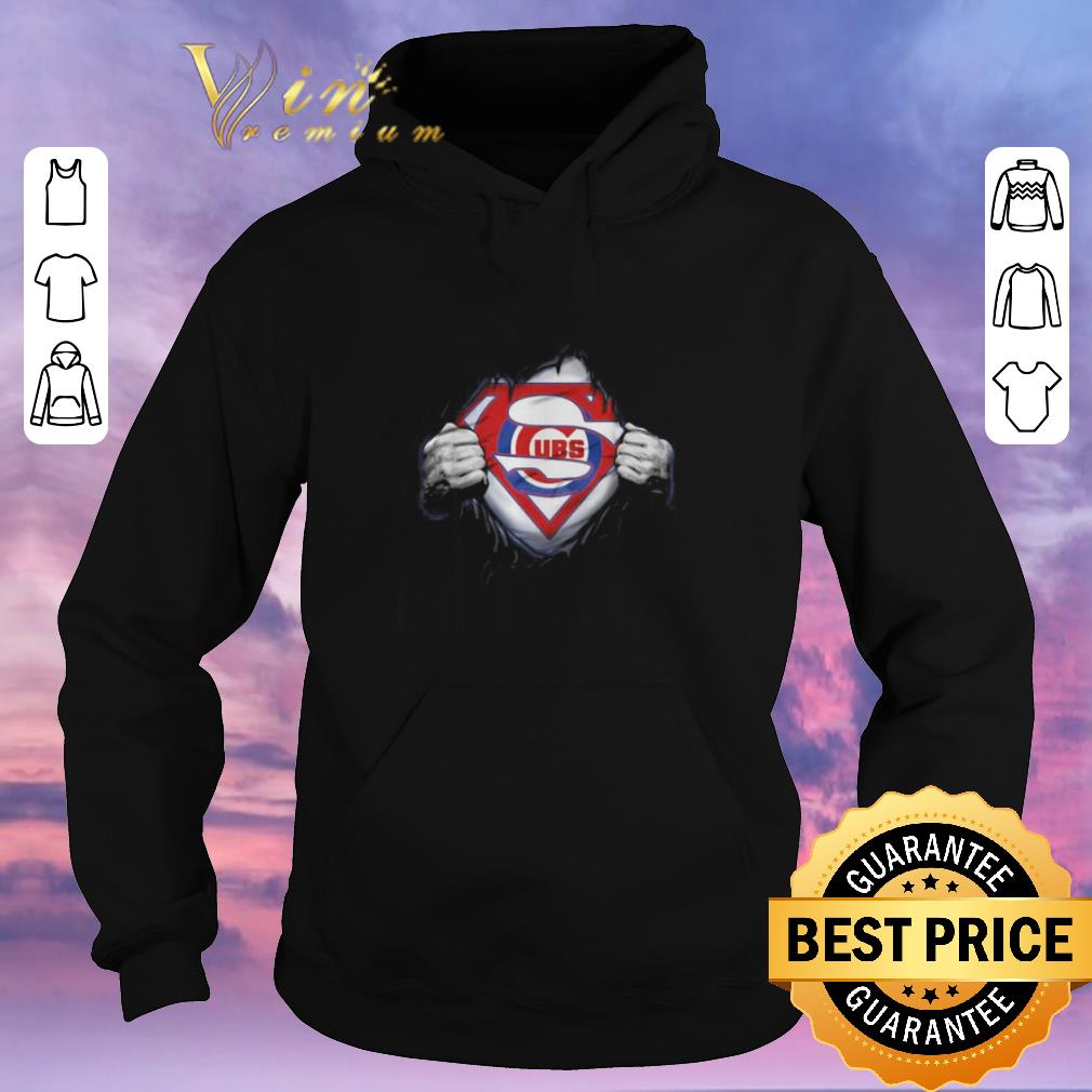 Funny Chicago Cubs inside Superman logo shirt 4 - Funny Chicago Cubs inside Superman logo shirt