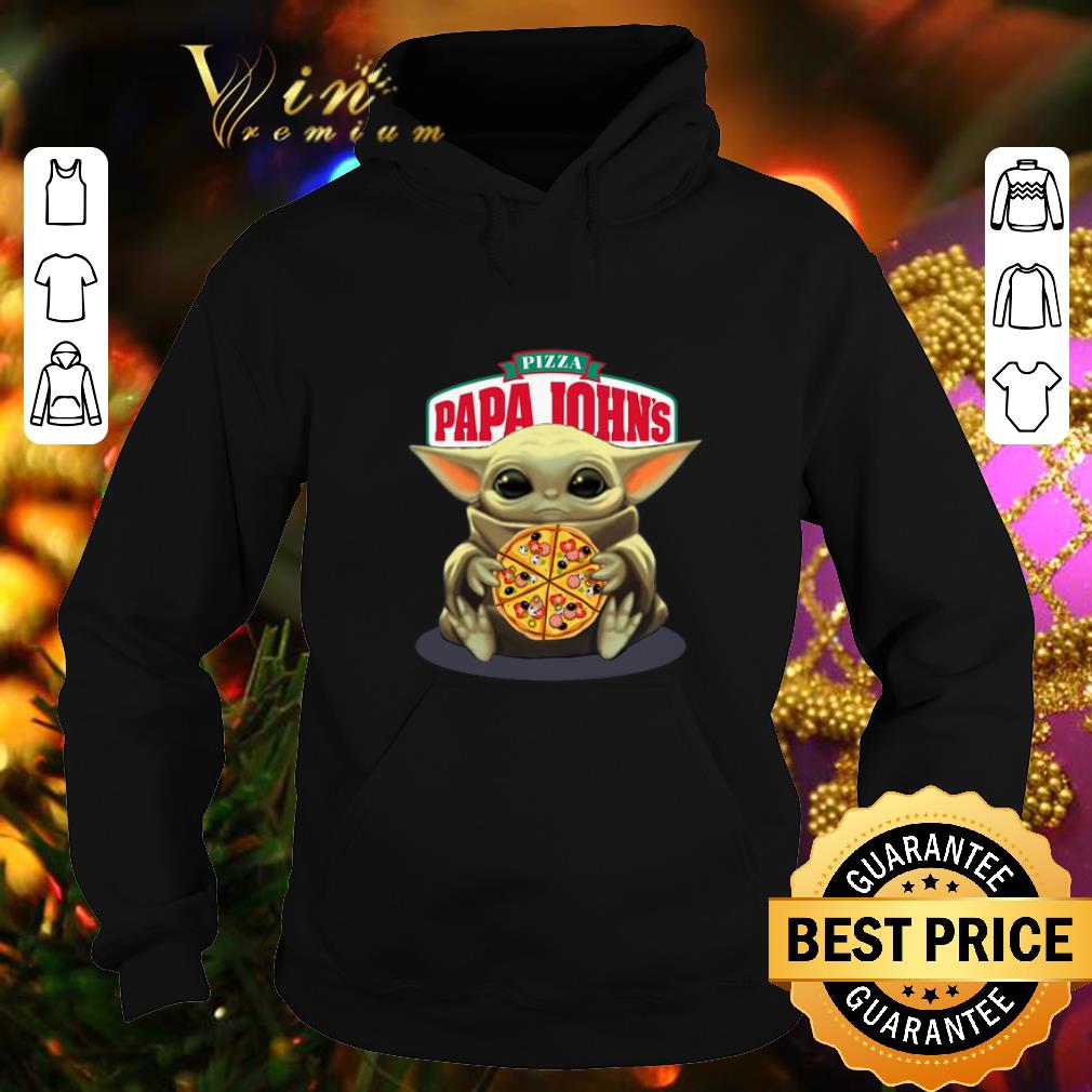 Funny Star Wars Baby Yoda Hug Papa John s Pizza shirt 4 - Funny Star Wars Baby Yoda Hug Papa John's Pizza shirt