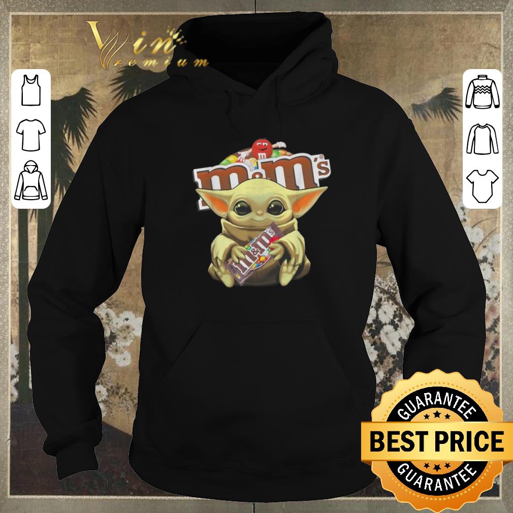 Funny Star Wars Baby Yoda hug M M s Mandalorian shirt sweater 4 - Funny Star Wars Baby Yoda hug M&M's Mandalorian shirt sweater