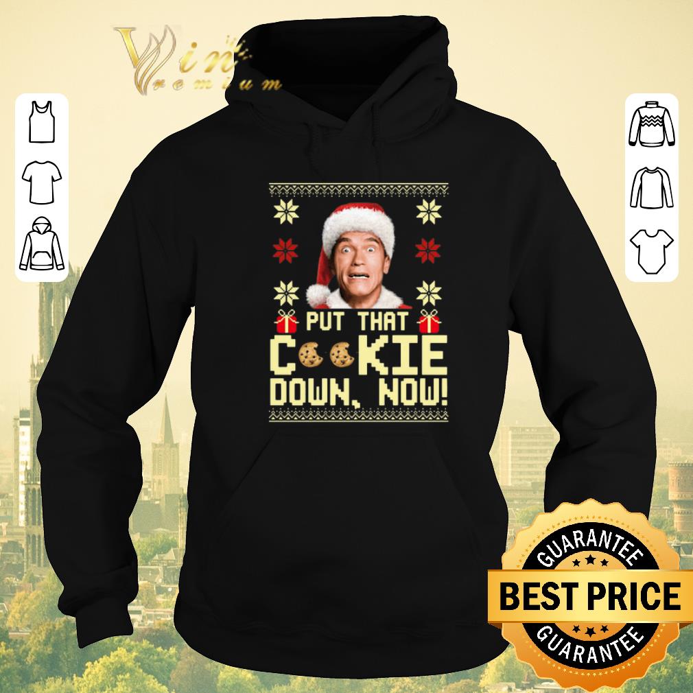 Hot Christmas Arnold Schwarzenegger put that cookie down now ugly sweater 4 - Hot Christmas Arnold Schwarzenegger put that cookie down now ugly sweater