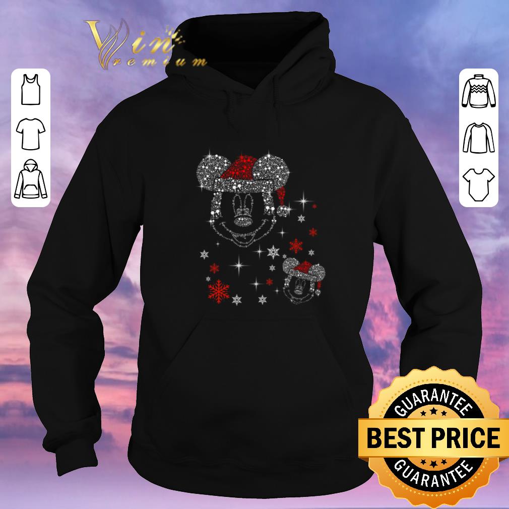 Hot Diamond Mickey head Christmas shirt sweater 4 - Hot Diamond Mickey head Christmas shirt sweater