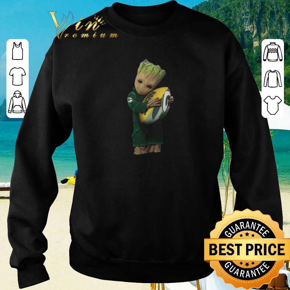 Hot Green Bay Packers Baby Groot hug rugby ball shirt 2020 4 - Hot Green Bay Packers Baby Groot hug rugby ball shirt 2020