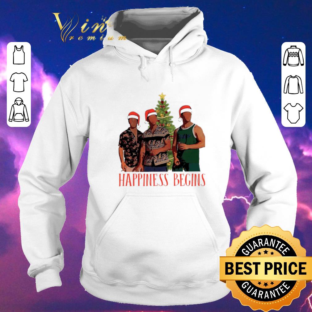 Hot Jonas Brother Santa Happiness Begins Christmas shirt sweater 4 - Hot Jonas Brother Santa Happiness Begins Christmas shirt sweater