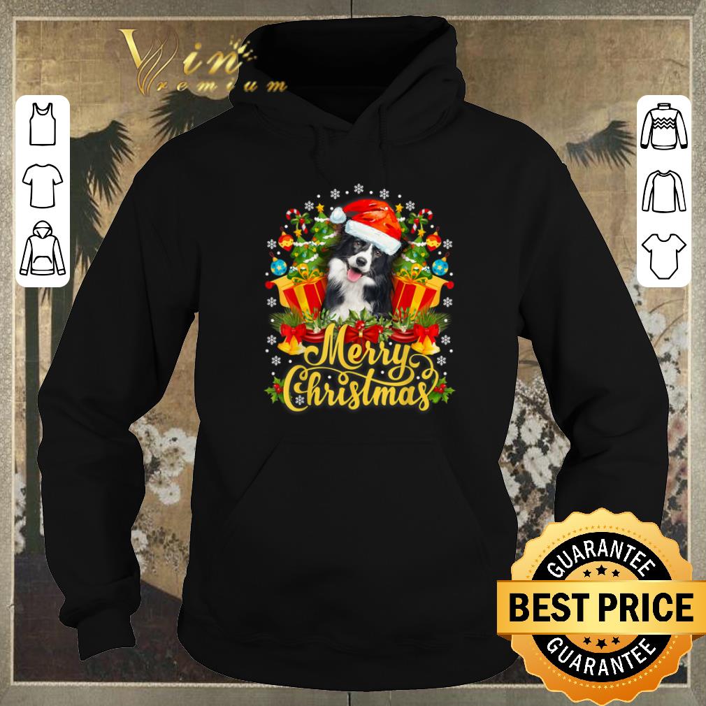 Hot Merry Christmas Border Collie Santa Hat shirt sweater Hot Merry Christmas Border Collie Santa Hat shirt sweater 4 - Hot Merry Christmas Border Collie Santa Hat shirt sweater