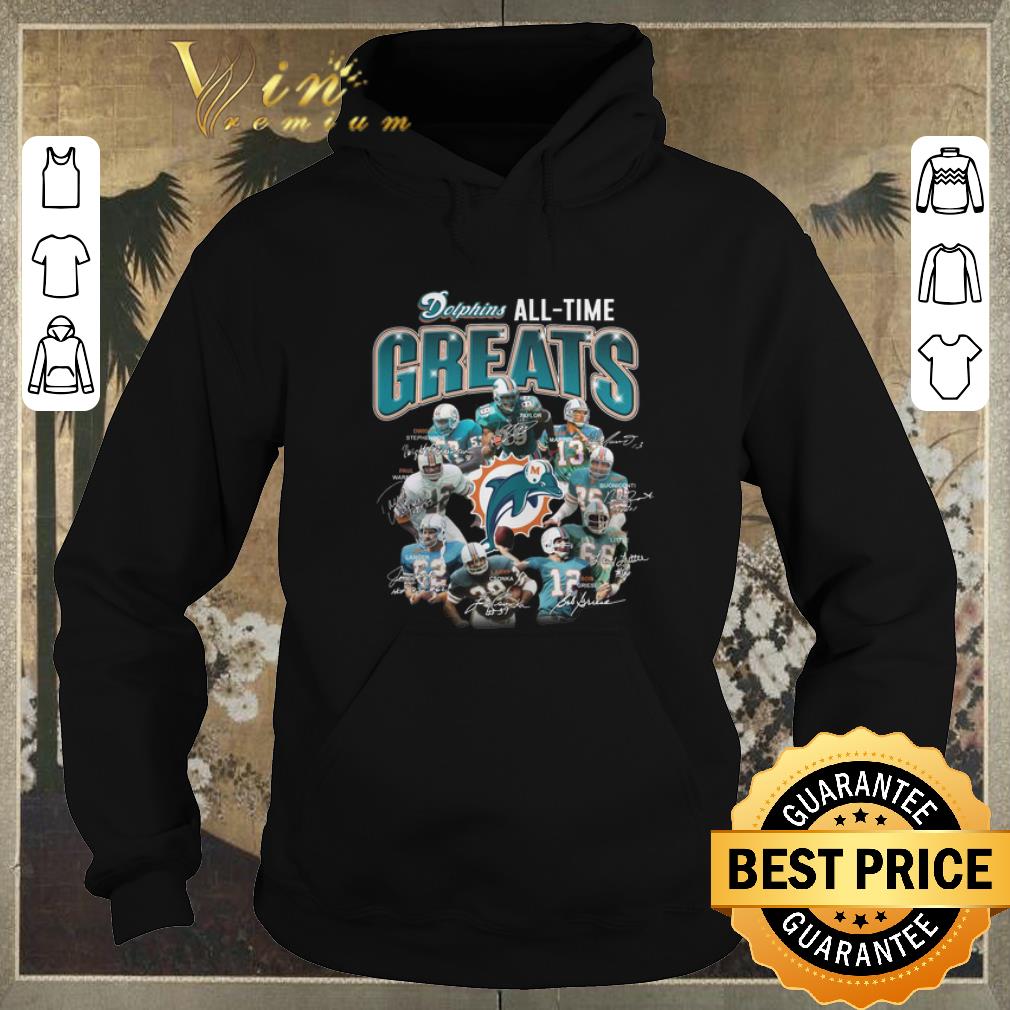 Hot Signatures Miami Dolphins all time greats team players shirt 4 - Hot Signatures Miami Dolphins all time greats team players shirt