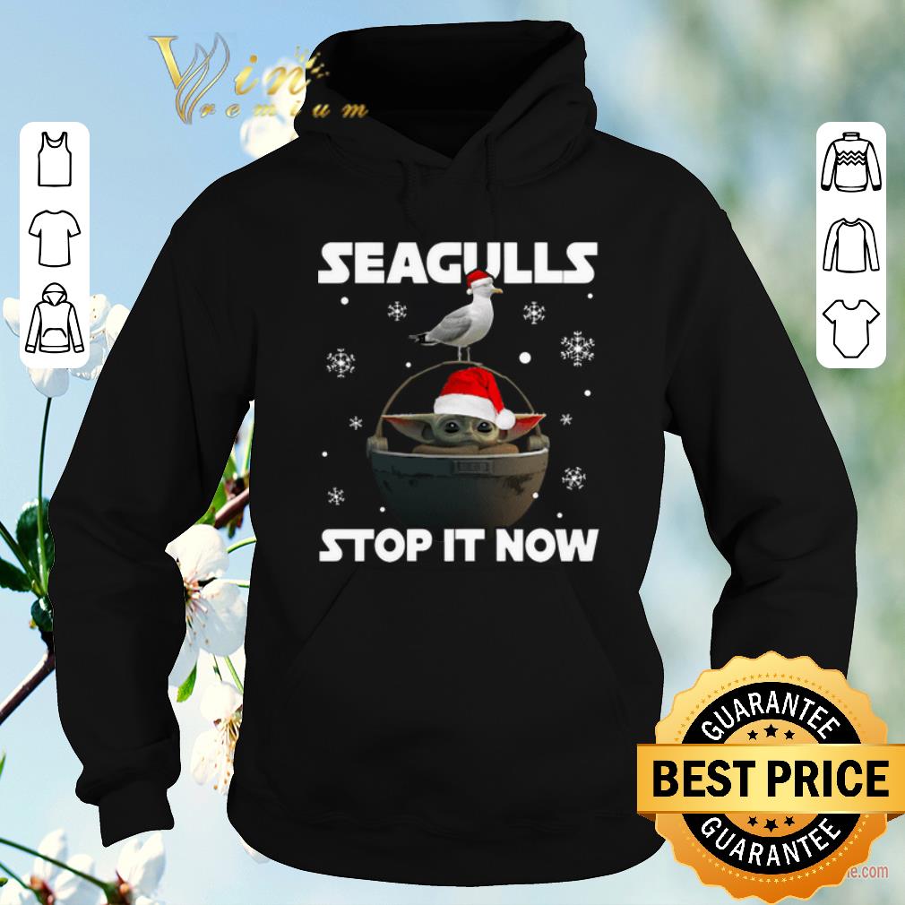 Hot Star Wars Baby Yoda Seagulls Stop It Now Christmas shirt sweater 4 - Hot Star Wars Baby Yoda Seagulls Stop It Now Christmas shirt sweater