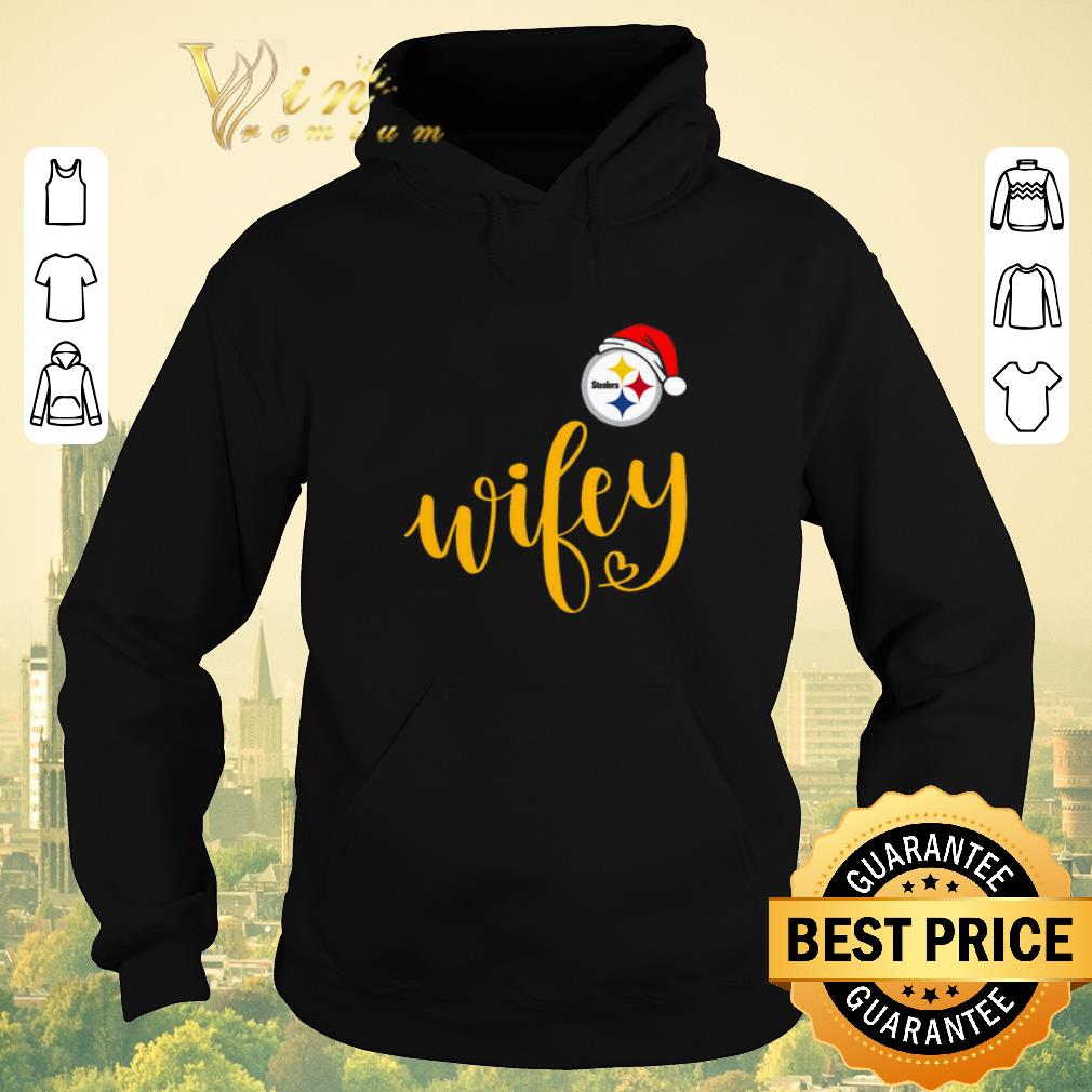 Nice Christmas Santa Pittsburgh Steelers Wifey shirt 4 - Nice Christmas Santa Pittsburgh Steelers Wifey shirt