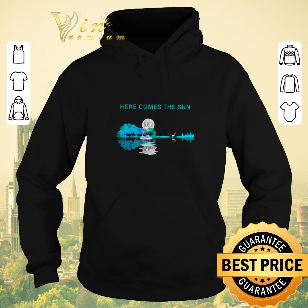 Official Moon The Beatles here comes the sun guitar lake shirt sweater 4 - Official Moon The Beatles here comes the sun guitar lake shirt sweater