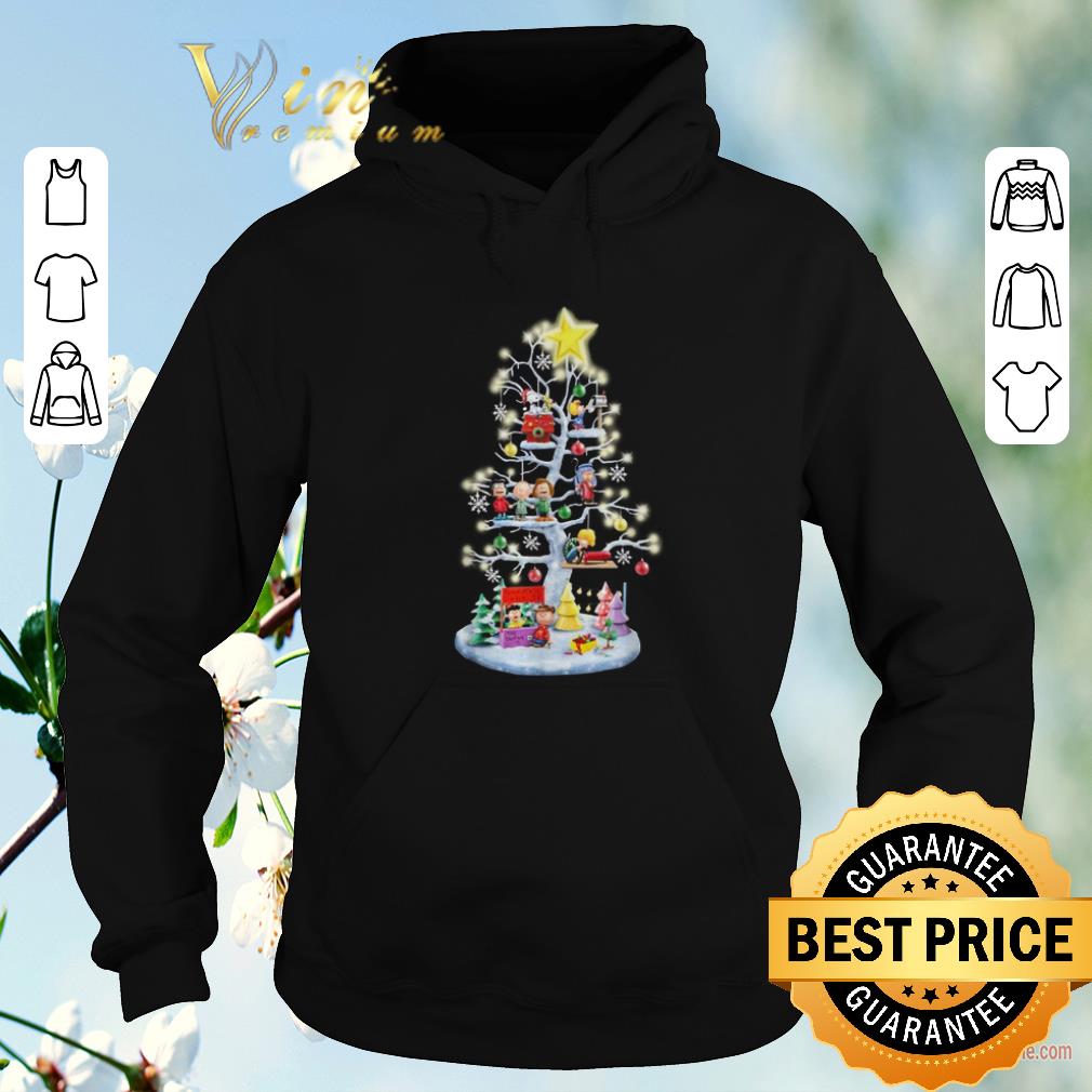 Official Peanuts characters Christmas tree Snoopy Charlie Brown shirt sweater 4 - Official Peanuts characters Christmas tree Snoopy Charlie Brown shirt sweater