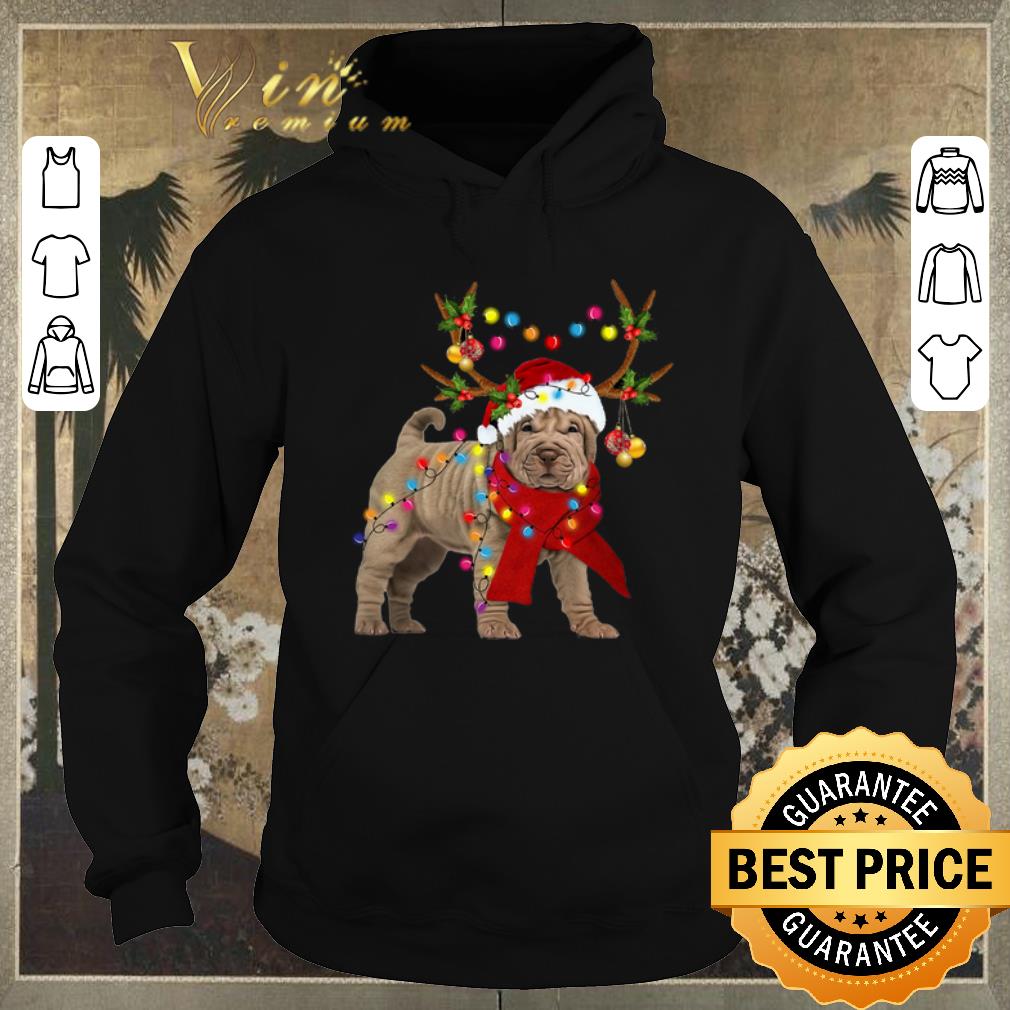 Official Shar pei reindeer Christmas merry and bright shirt sweater Official Shar pei reindeer Christmas merry and bright shirt sweater 4 - Official Shar pei reindeer Christmas merry and bright shirt sweater
