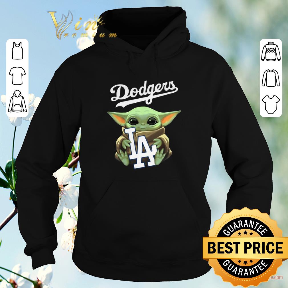 Original Baby Yoda hug Los Angeles Dodgers Star Wars Mandalorian shirt sweater 4 - Original Baby Yoda hug Los Angeles Dodgers Star Wars Mandalorian shirt sweater