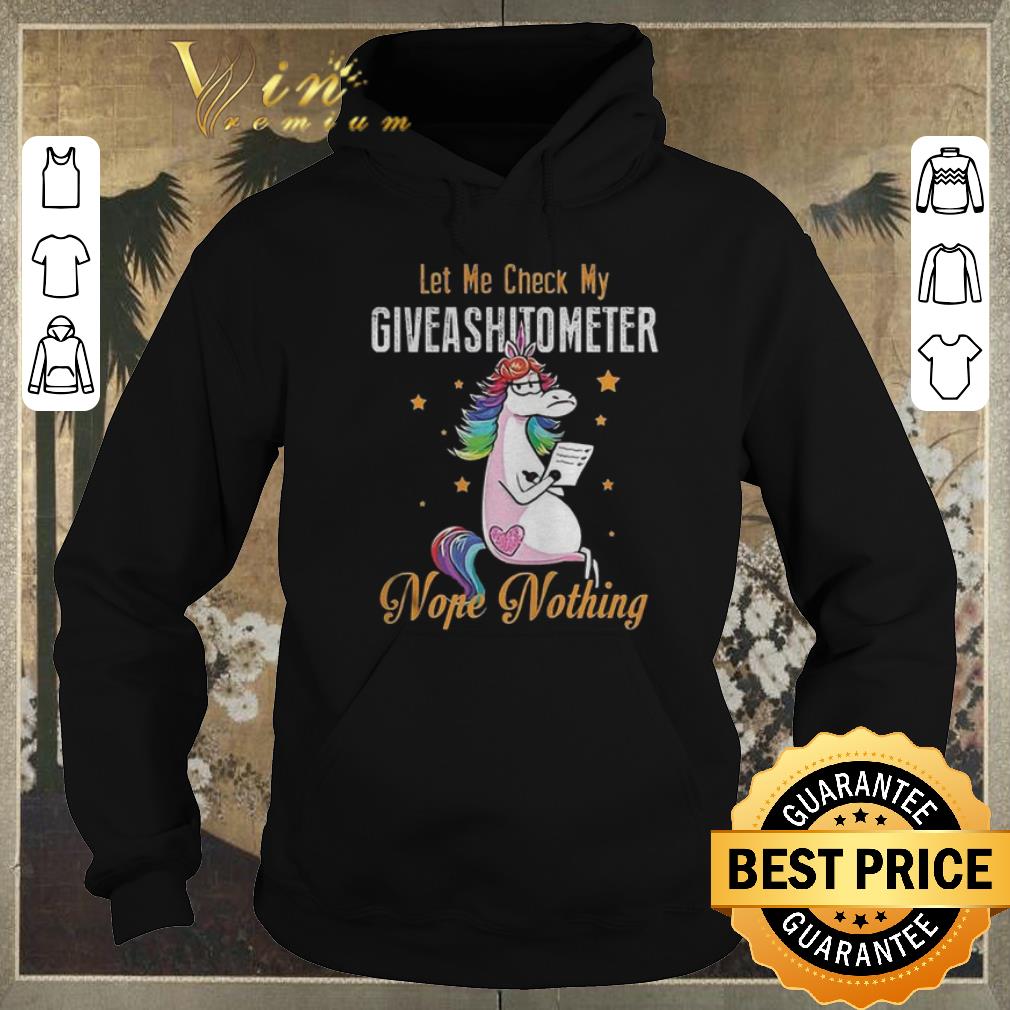 Original LGBT Unicorn let me check my giveashitometer nope nothing shirt sweater 4 - Original LGBT Unicorn let me check my giveashitometer nope nothing shirt sweater