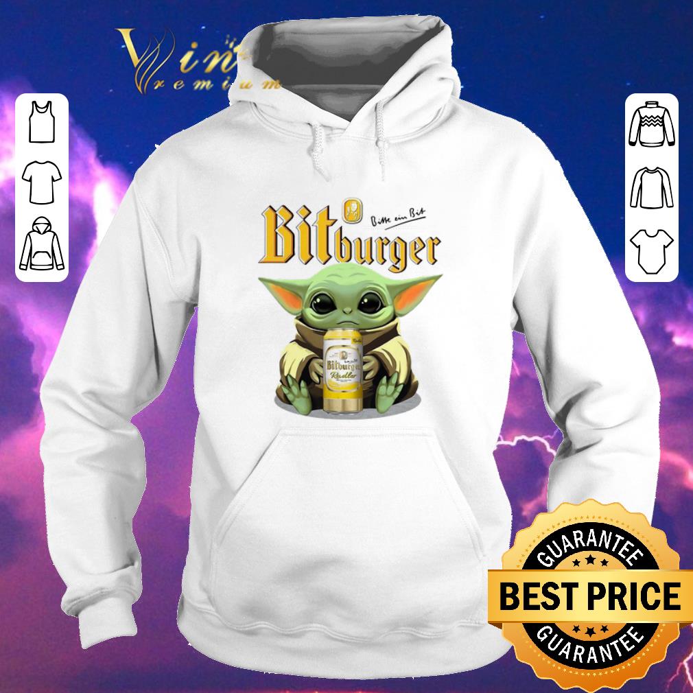 Premium Baby Yoda hug Bitburger Star Wars Mandalorian shirt sweater 4 - Premium Baby Yoda hug Bitburger Star Wars Mandalorian shirt sweater
