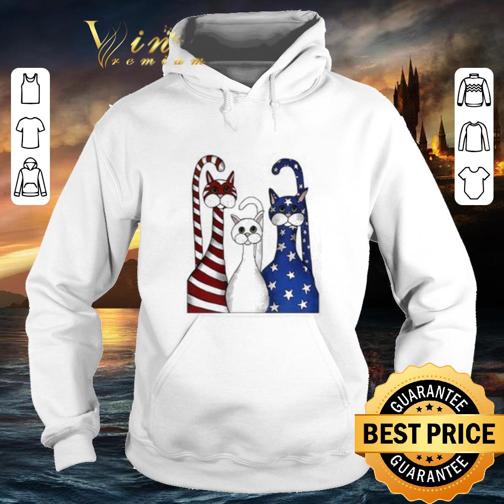 Premium Cat USA flag American shirt 4 - Premium Cat USA flag American shirt