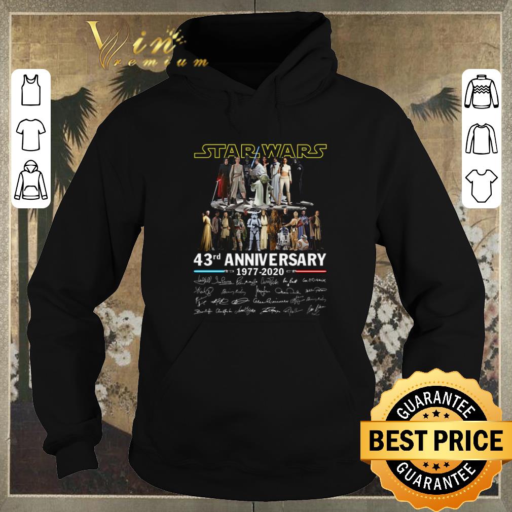 Premium Signature Star Wars all character 43rd anniversary 1977 2020 all shirt Premium Signature Star Wars all character 43rd anniversary 1977 2020 all shirt 4 - Premium Signature Star Wars all character 43rd anniversary 1977 2020 all shirt
