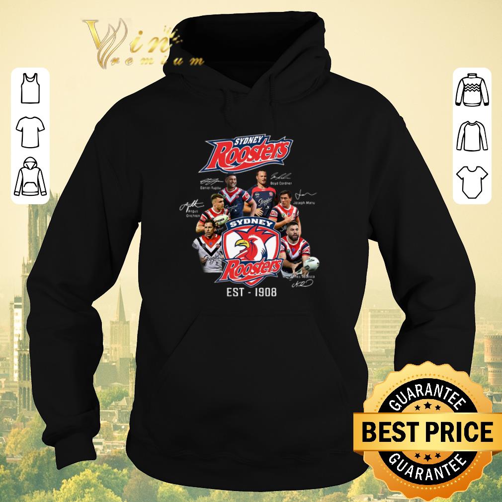 Premium Signature Sydney Roosters Players Est 1908 all shirt 4 - Premium Signature Sydney Roosters Players Est 1908 all shirt