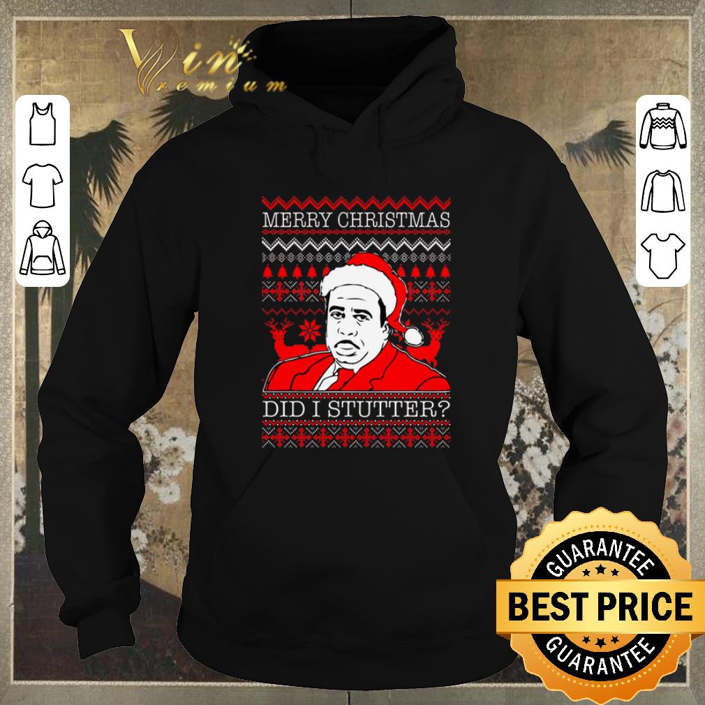 Premium Ugly Christmas Stanley Hudson Did I Stutter sweater 4 - Premium Ugly Christmas Stanley Hudson Did I Stutter sweater