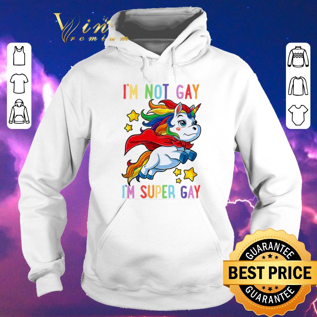 Premium Unicorn I m not Gay i m super Gay LGBT shirt sweater 4 - Premium Unicorn I'm not Gay i'm super Gay LGBT shirt sweater