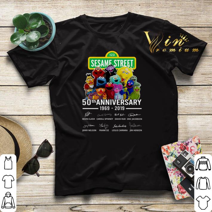 Signatures 123 Sesame Street 50th anniversary 1969 2019 Muppet shirt 4 - Signatures 123 Sesame Street 50th anniversary 1969 2019 Muppet shirt