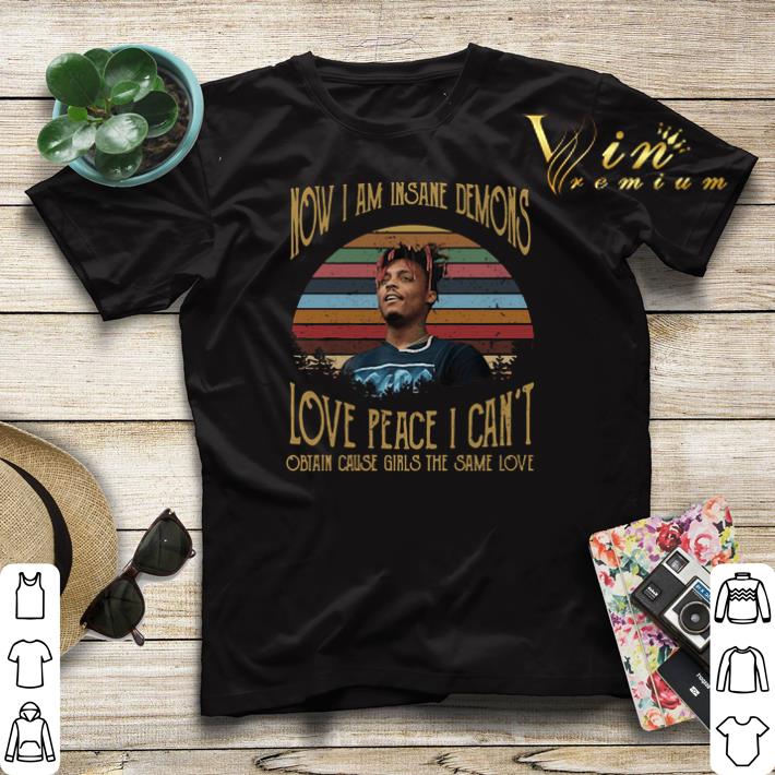 Sunset Juice Wrld now I am insane demons love peace i can't shirt Sunset Juice Wrld now I am insane demons love peace i can t shirt 4 - Sunset Juice Wrld now I am insane demons love peace i can't shirt
