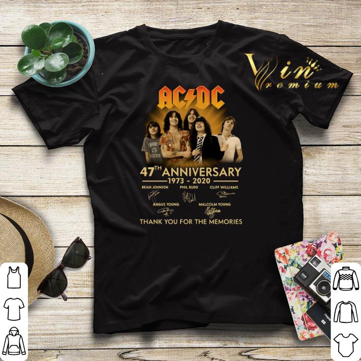 Thank you for the memories ACDC 47th anniversary 1973 2020 sign shirt Thank you for the memories ACDC 47th anniversary 1973 2020 sign shirt 4 - Thank you for the memories ACDC 47th anniversary 1973 2020 sign shirt