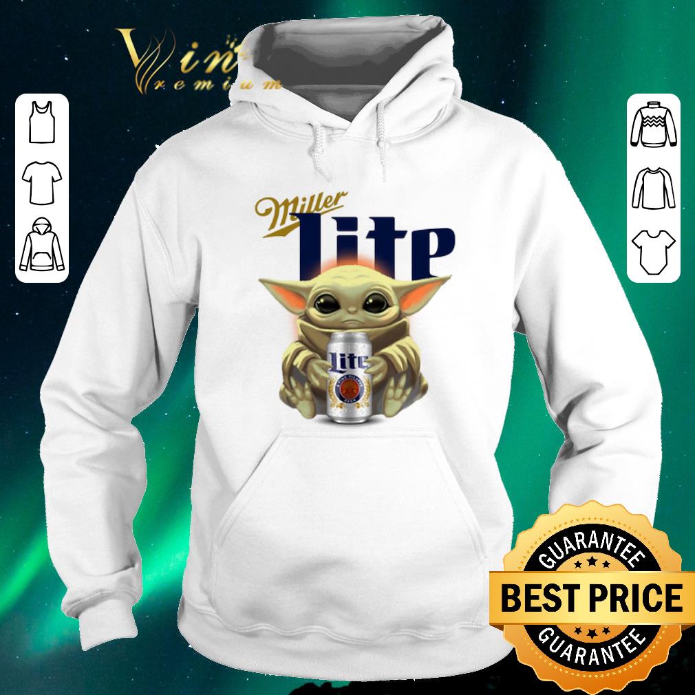 Top Baby Yoda hug Miller Lite Star Wars Mandalorian shirt sweater Top Baby Yoda hug Miller Lite Star Wars Mandalorian shirt sweater 4 - Top Baby Yoda hug Miller Lite Star Wars Mandalorian shirt sweater