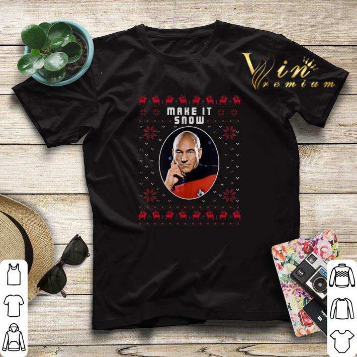 Ugly Christmas Jean-Luc Picard make it snow sweater Ugly Christmas Jean Luc Picard make it snow sweater 4 - Ugly Christmas Jean-Luc Picard make it snow sweater