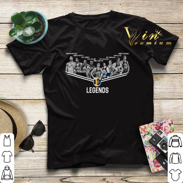 Utah Jazz Logo Legends All Signature shirt sweater 4 - Utah Jazz Logo Legends All Signature shirt sweater