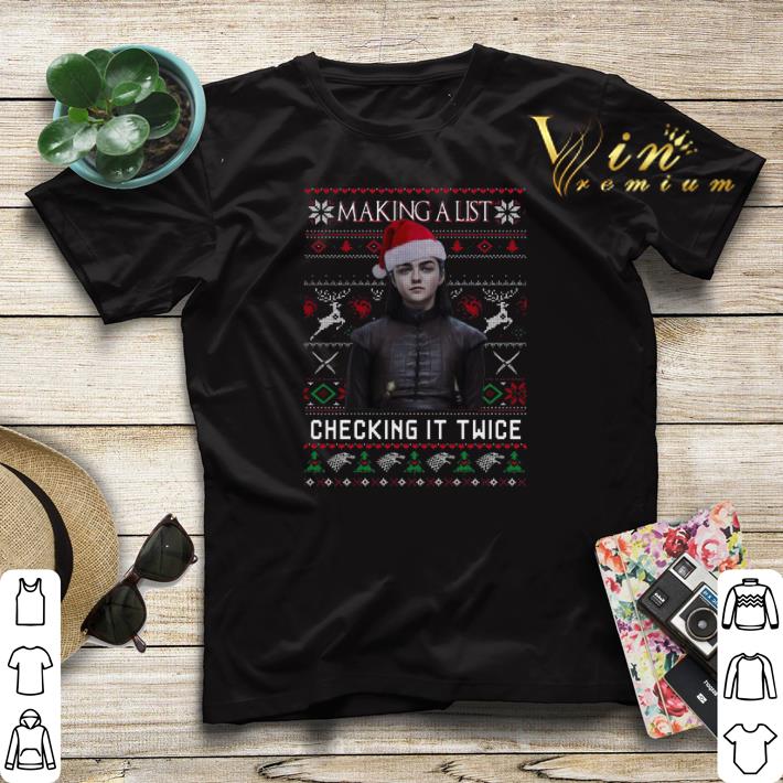 ugly Christmas Arya Stark Making a list checking it twice GOT sweater ugly Christmas Arya Stark Making a list checking it twice GOT sweater 4 - ugly Christmas Arya Stark Making a list checking it twice GOT sweater