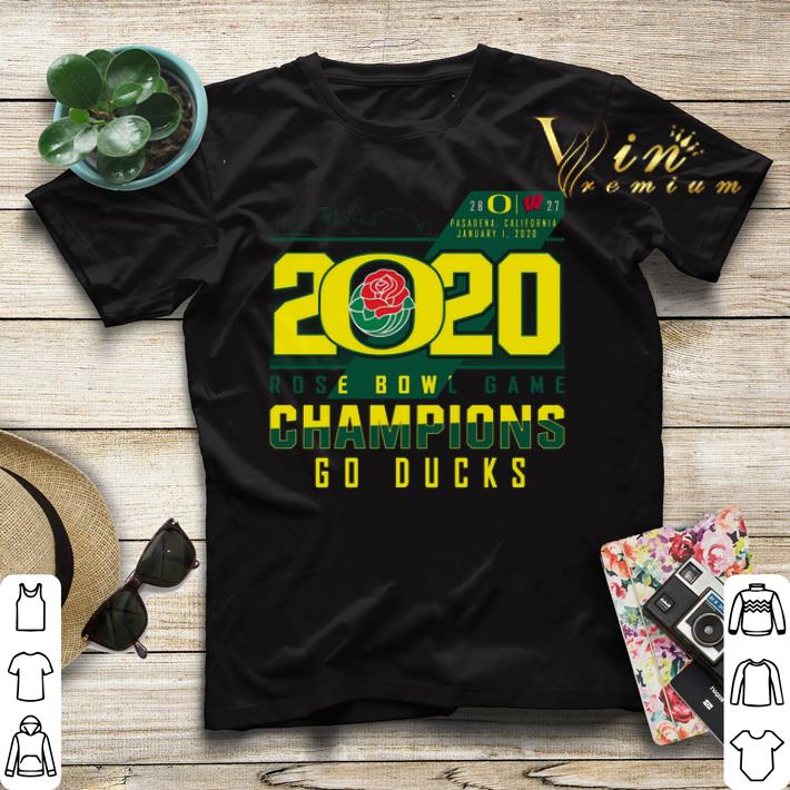 2020 Rose Bowl Game Champions Oregon Ducks vs Wisconsin Badgers shirt sweater 4 - 2020 Rose Bowl Game Champions Oregon Ducks vs Wisconsin Badgers shirt sweater