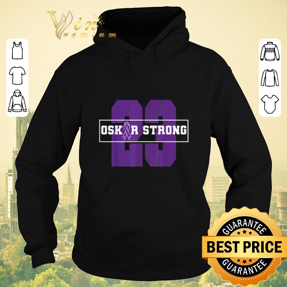 Awesome 23 Purple Ribbon Oskar Strong Fight Against Cancer shirt sweater 4 - Awesome 23 Purple Ribbon Oskar Strong Fight Against Cancer shirt sweater