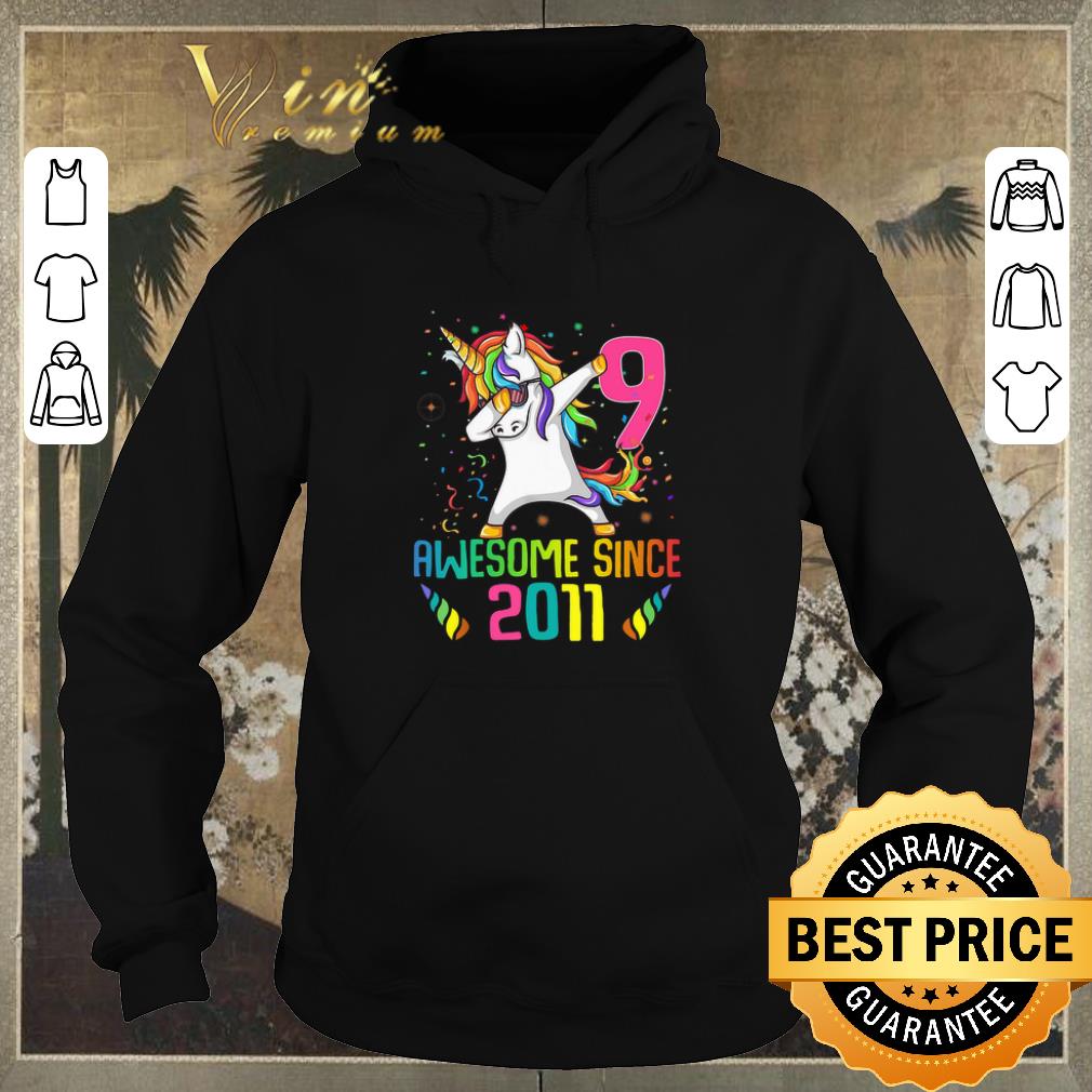 Awesome Awesome Since 2011 9 Years Old 9th Birthday Unicorn Dabbing shirt sweater 4 - Awesome Awesome Since 2011 9 Years Old 9th Birthday Unicorn Dabbing shirt sweater