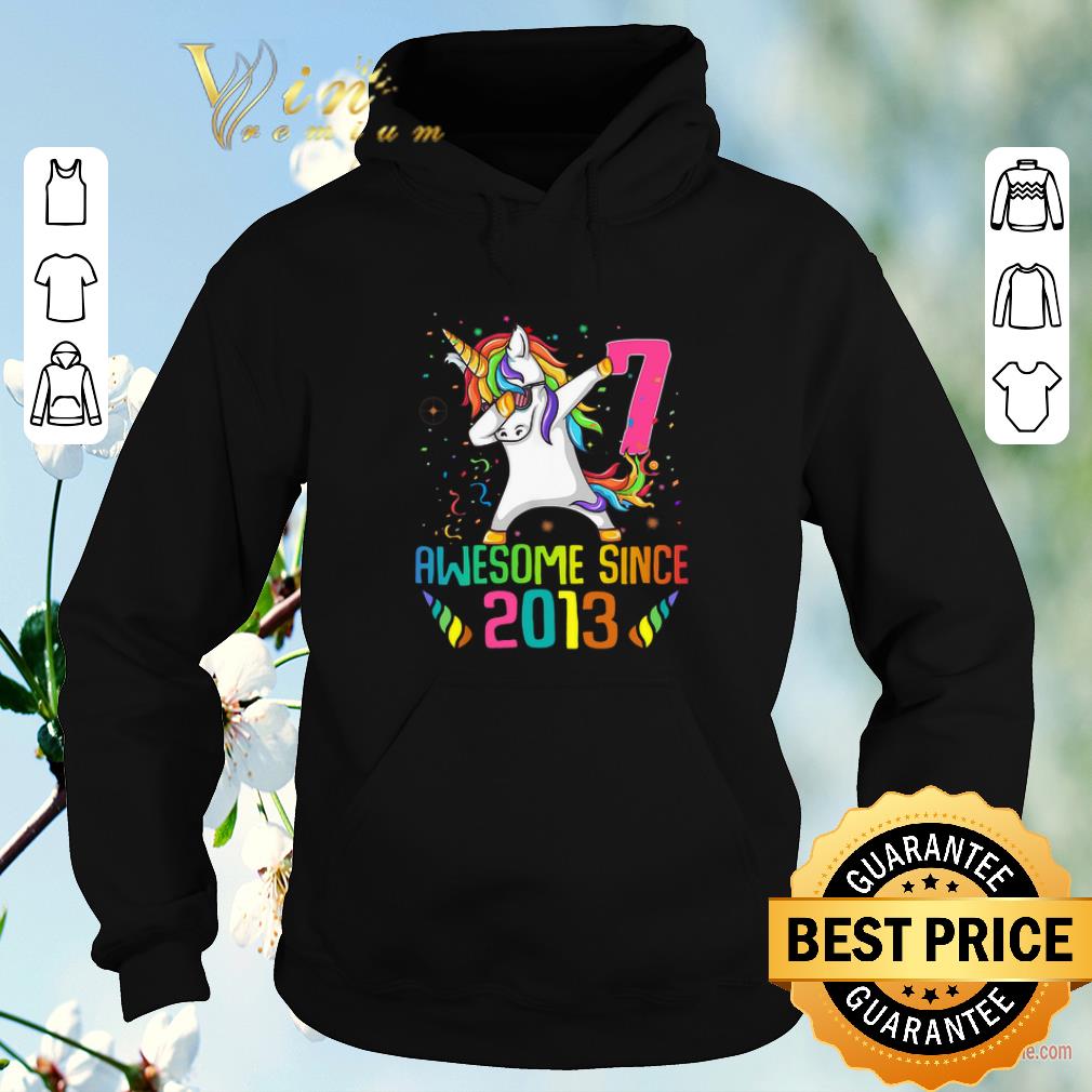 Awesome Awesome Since 2013 7 Years Old 7th Birthday Unicorn Dabbing shirt sweater 4 - Awesome Awesome Since 2013 7 Years Old 7th Birthday Unicorn Dabbing shirt sweater