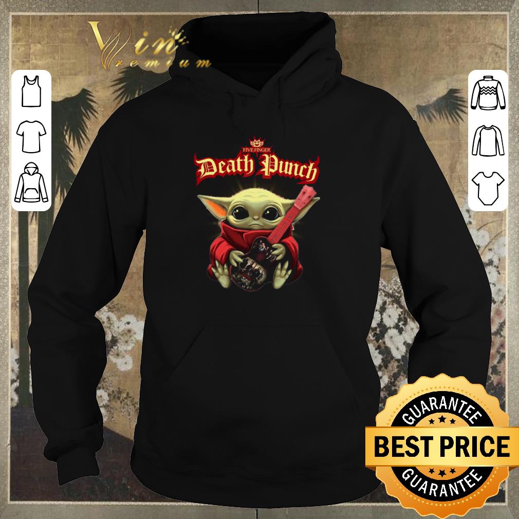 Awesome Baby Yoda hug Five Finger Death Punch guitar Star Wars shirt sweater 4 - Awesome Baby Yoda hug Five Finger Death Punch guitar Star Wars shirt sweater