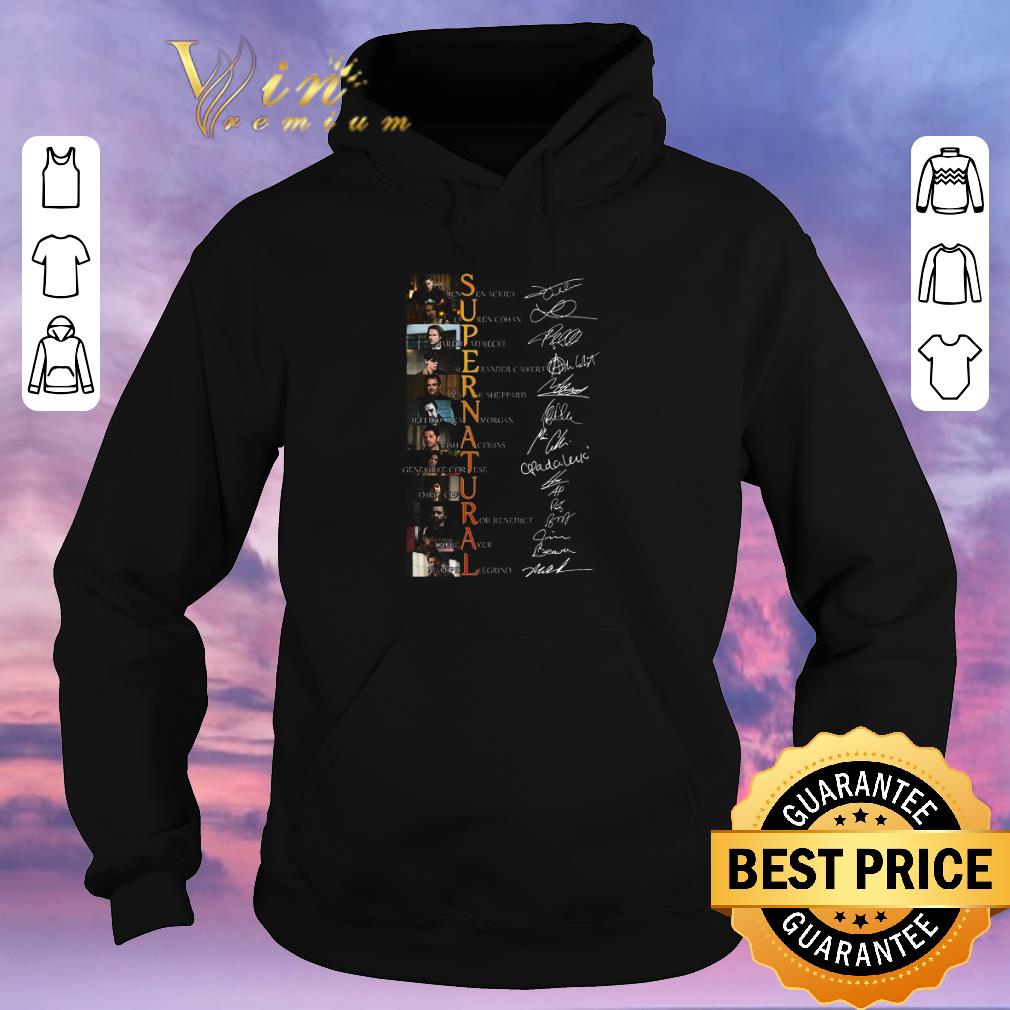 Awesome Supernatural Jensen Ackles Lauren Cohan Jared Padalecki signed shirt sweater 4 - Awesome Supernatural Jensen Ackles Lauren Cohan Jared Padalecki signed shirt sweater