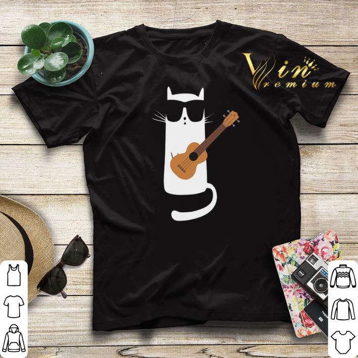 Cat Wearing Sunglasses Playing Ukulele png sweater 4 - Cat Wearing Sunglasses Playing Ukulele.png sweater