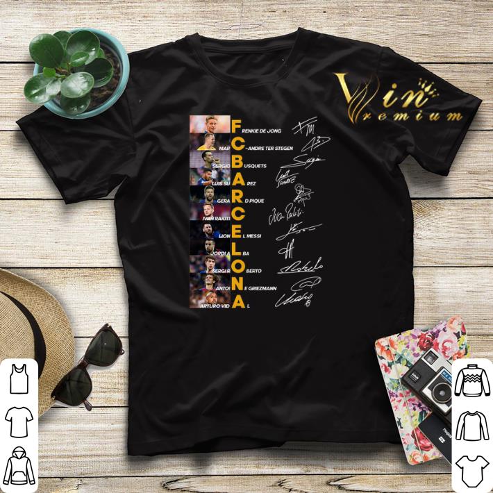 FC Barcelona Frenkie De Jong Marc-André ter Stegen signatures shirt sweater FC Barcelona Frenkie De Jong Marc André ter Stegen signatures shirt sweater 4 - FC Barcelona Frenkie De Jong Marc-André ter Stegen signatures shirt sweater
