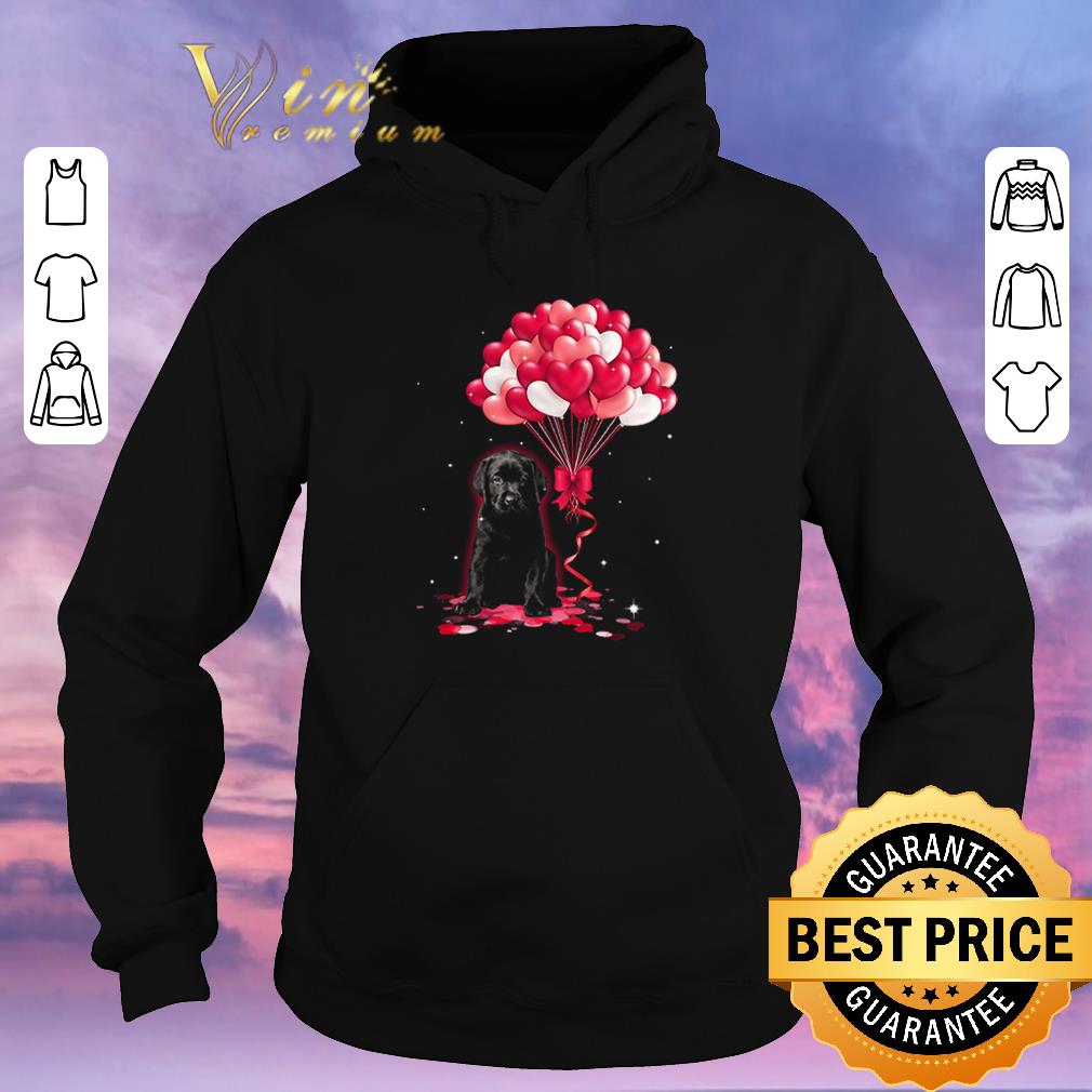 Funny Black Labrador dog Love Balloons heart shirt sweater 4 - Funny Black Labrador dog Love Balloons heart shirt sweater