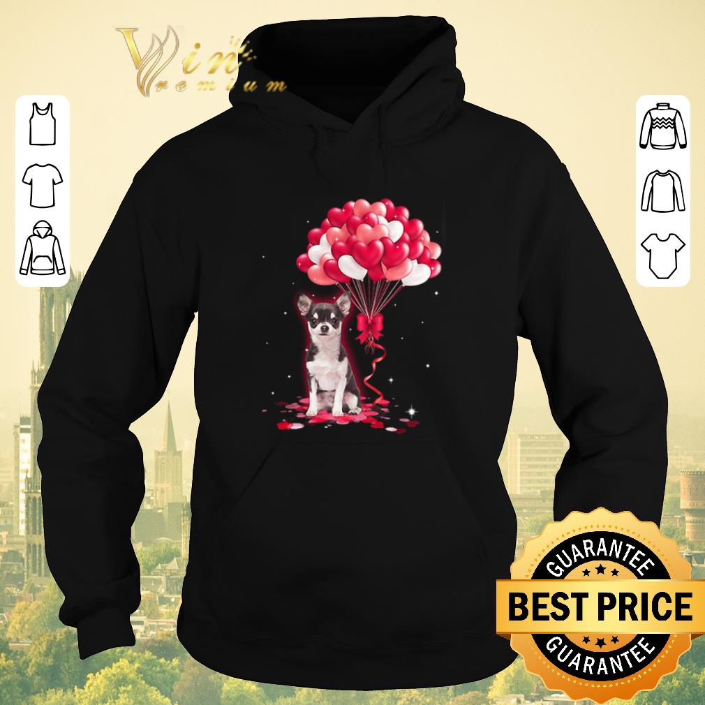 Funny Chihuahua dog Love Balloons heart shirt sweater 4 - Funny Chihuahua dog Love Balloons heart shirt sweater
