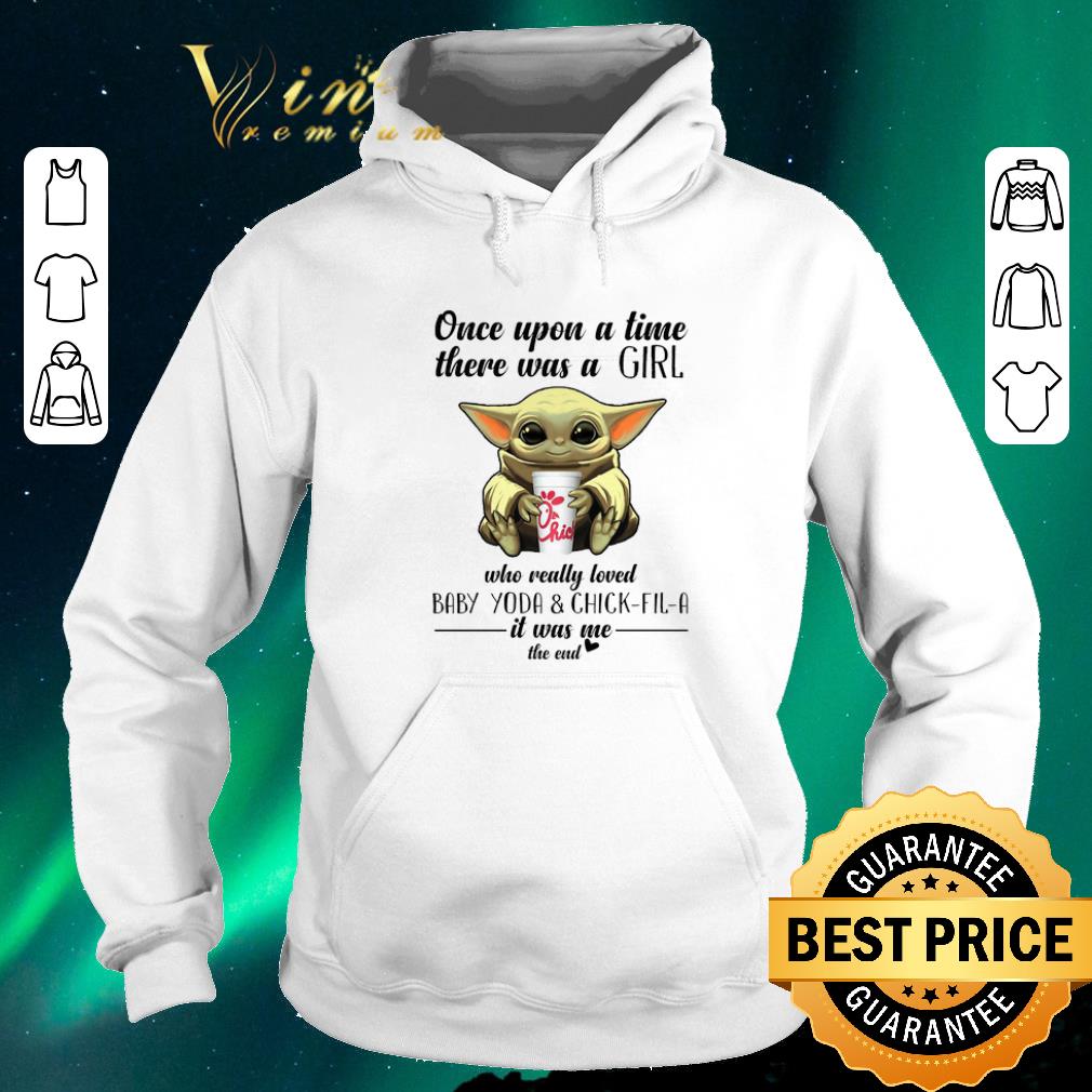 Funny Once upon a time there was a girl who Baby Yoda Chick fil a shirt sweater 4 - Funny Once upon a time there was a girl who Baby Yoda & Chick fil a shirt sweater