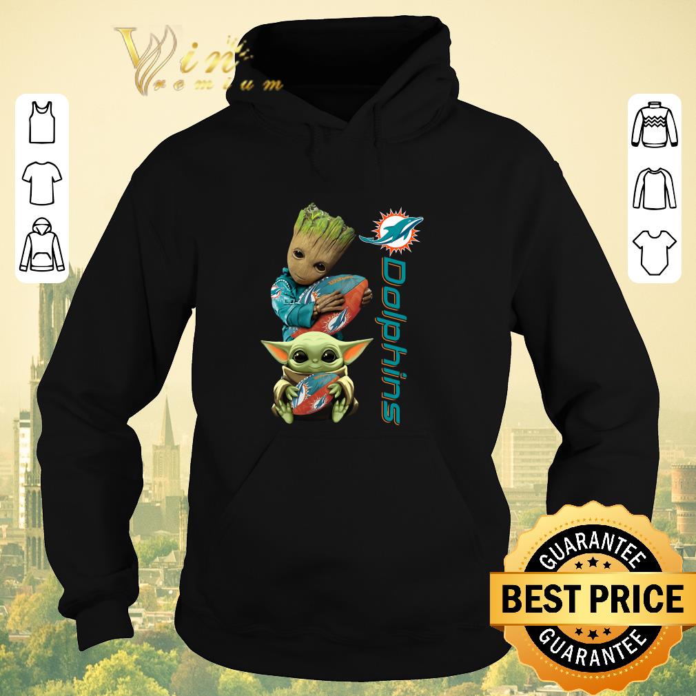 Nice Baby Groot And Baby Yoda Hug Miami Dolphins shirt sweater 4 - Nice Baby Groot And Baby Yoda Hug Miami Dolphins shirt sweater