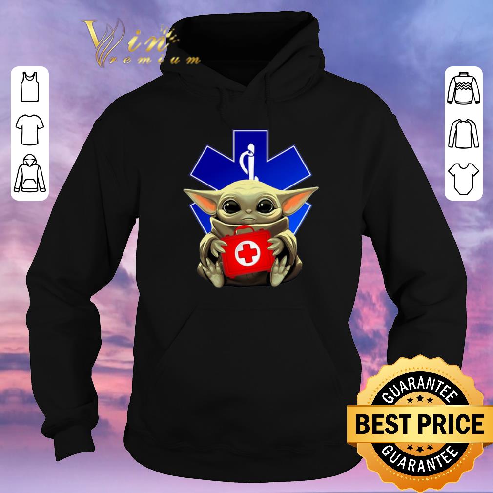 Official Baby Yoda hug Paramedic EMT Star Wars Mandalorian shirt sweater 4 - Official Baby Yoda hug Paramedic EMT Star Wars Mandalorian shirt sweater