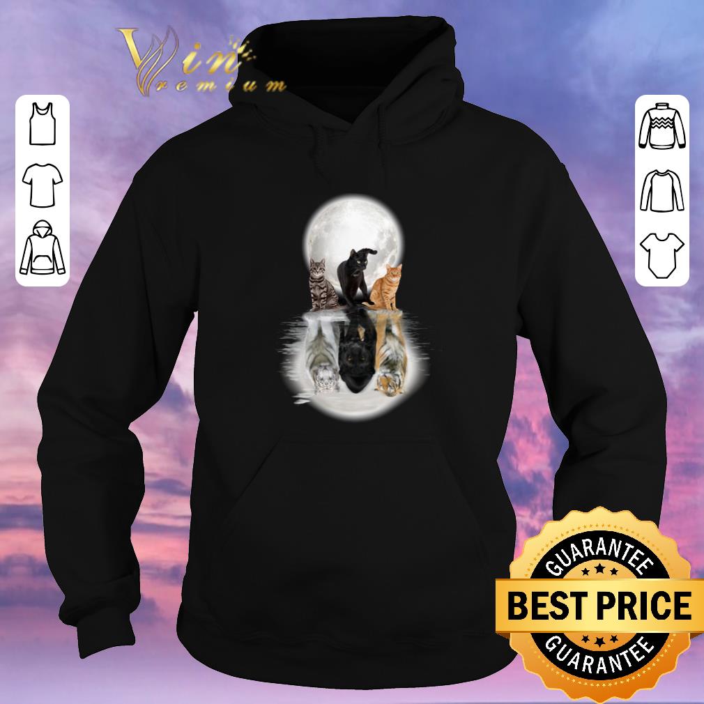 Official Cats and Moon water mirror reflection tiger black panther shirt sweater Official Cats and Moon water mirror reflection tiger black panther shirt sweater 4 - Official Cats and Moon water mirror reflection tiger black panther shirt sweater
