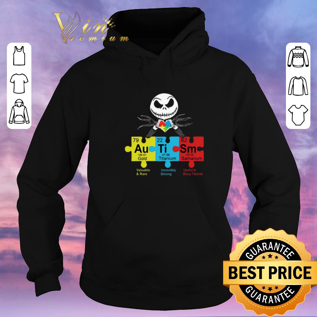 Original Jack Skellington Autism Awareness Gold Titanium Samarium shirt sweater 4 - Original Jack Skellington Autism Awareness Gold Titanium Samarium shirt sweater