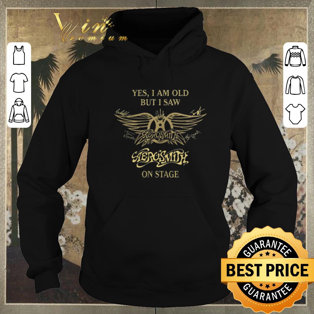 Premium Yes i am old but i saw Aerosmith on stage signature autographed shirt sweater 4 - Premium Yes i am old but i saw Aerosmith on stage signature autographed shirt sweater