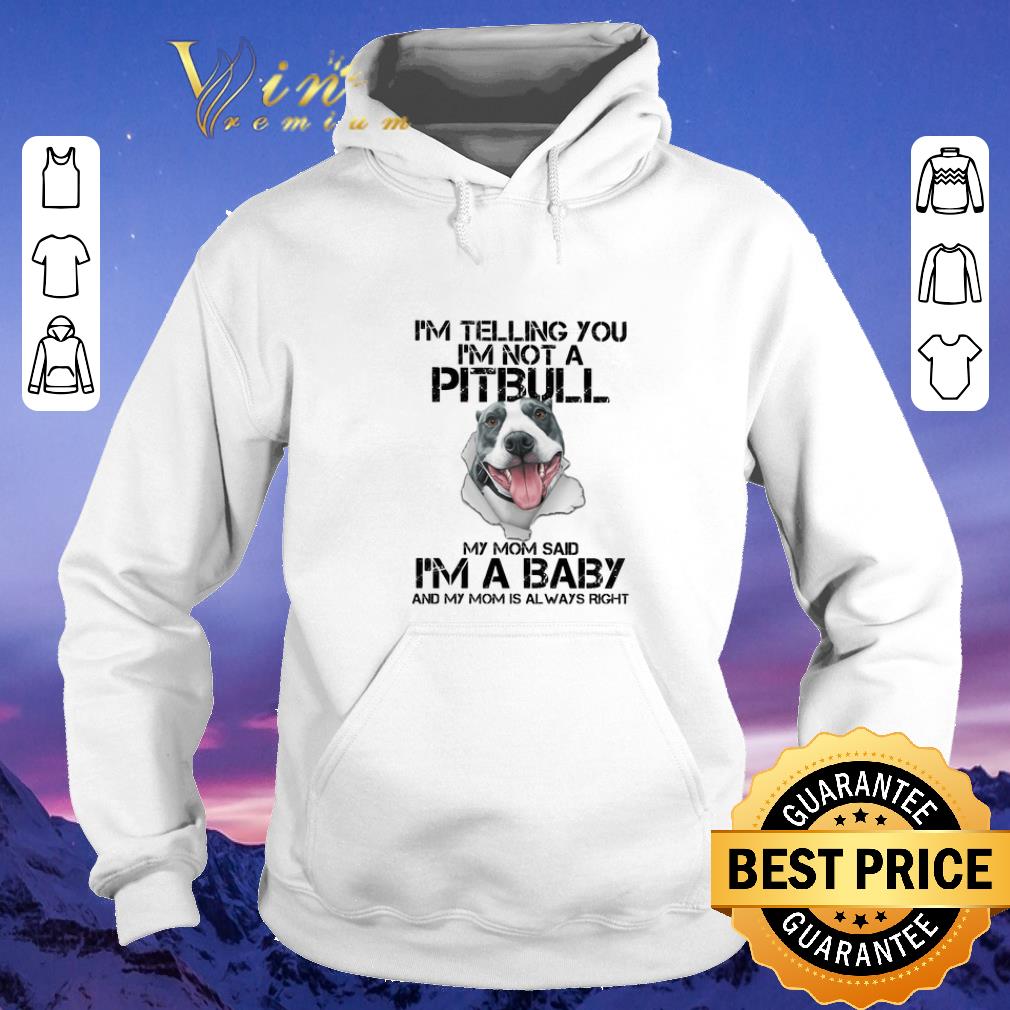Pretty I m telling you i m not a Pitbull my mom said i m a baby my mom shirt sweater 4 - Pretty I'm telling you i'm not a Pitbull my mom said i'm a baby my mom shirt sweater