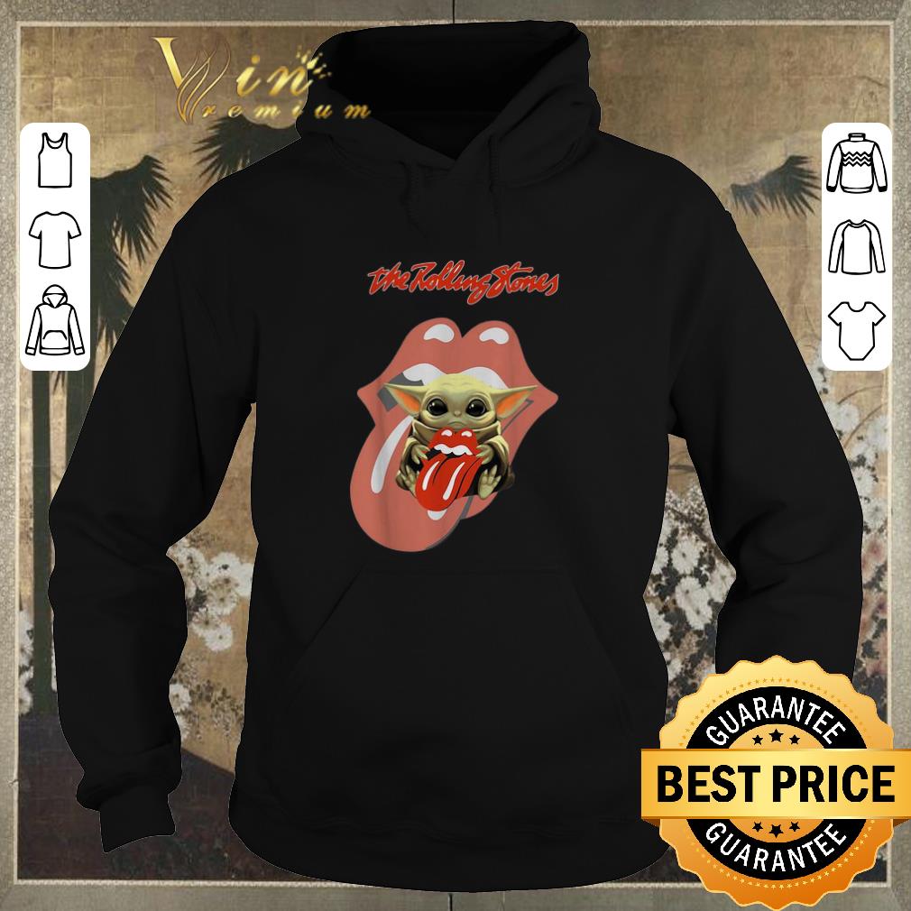 Pretty Star Wars Baby Yoda hug The Rolling Stones Logo shirt sweater 4 - Pretty Star Wars Baby Yoda hug The Rolling Stones Logo shirt sweater