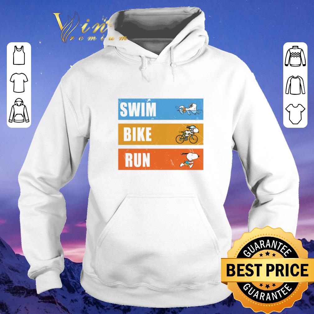 Snoopy Triathlon Swim Bike Run shirt sweater 4 - Snoopy Triathlon Swim Bike Run shirt sweater